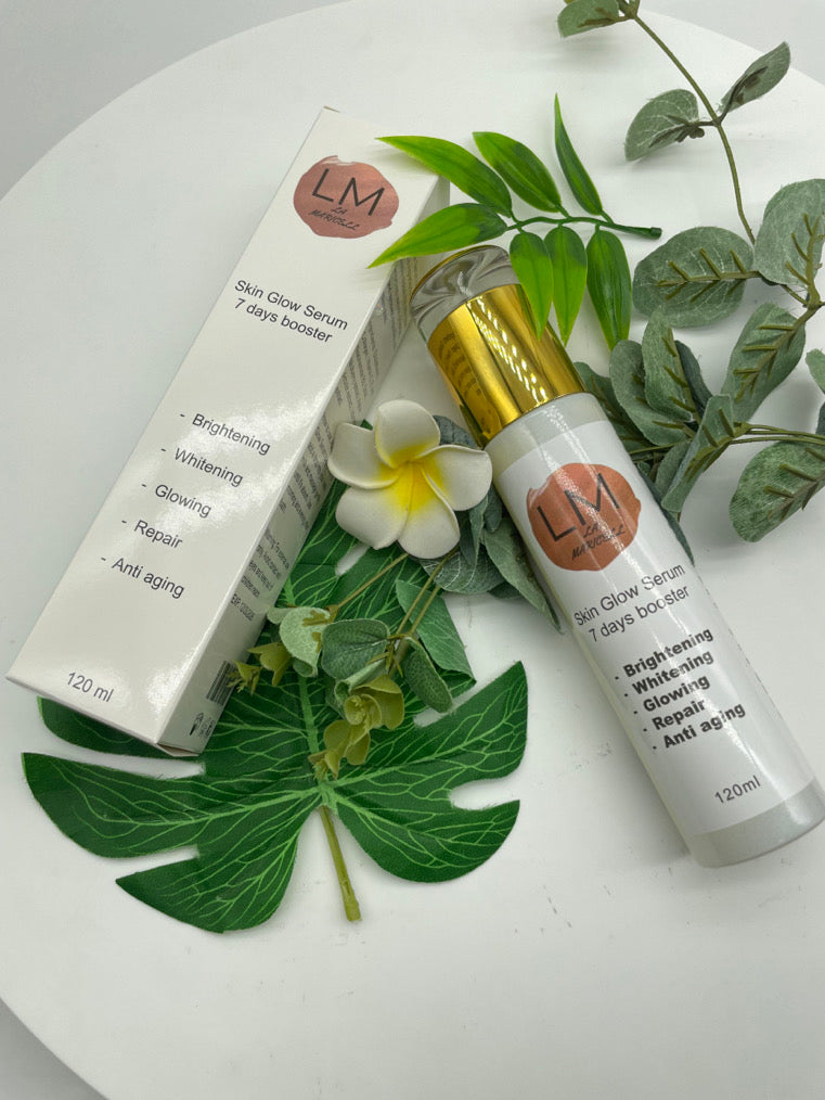 La Maricell skin glow serum 7 days booster with box and bottle.