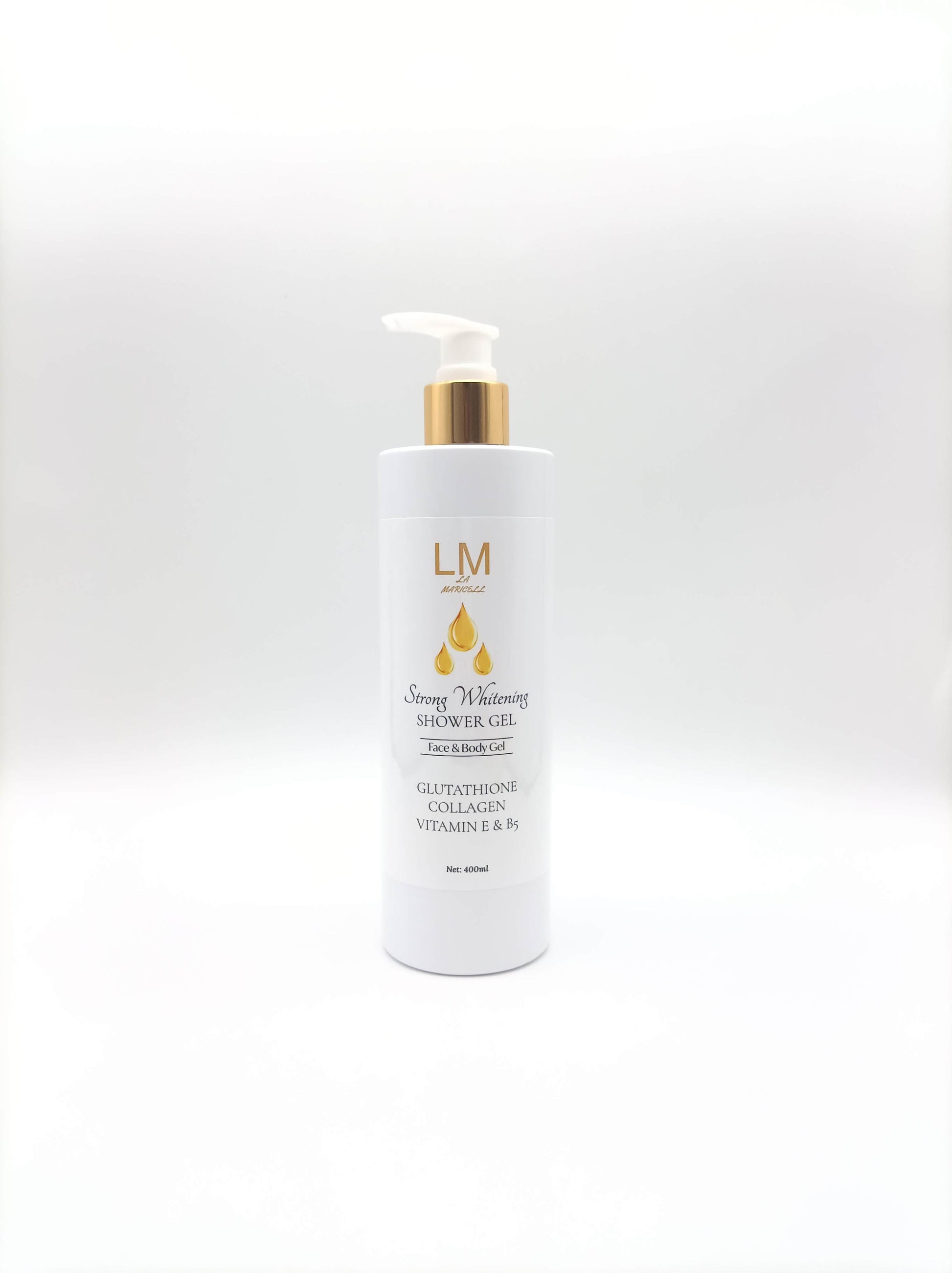 La Maricell whitening shower gel with glutathione and collagen.
